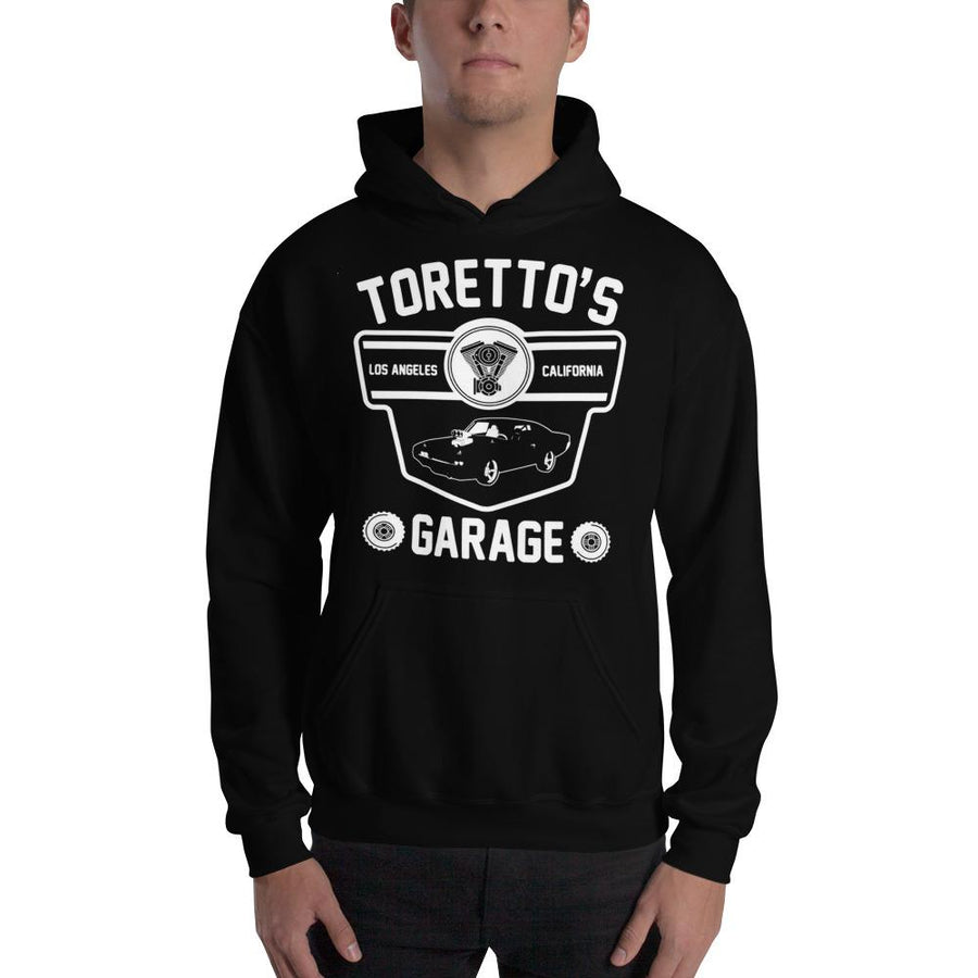 Torettos Garage Hooded Sweatshirt Inspired by Fast and Furious